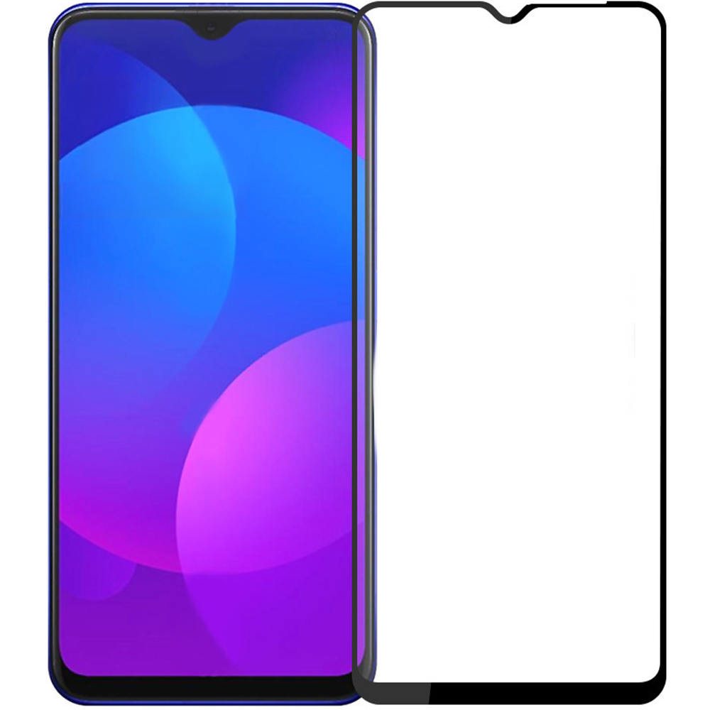 Szkło hartowane Mocolo TG + Full Glue dla Xiaomi Redmi A3, z czarną ramką.